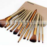 12 pcs makeup brushes set metal box Custom color pattern