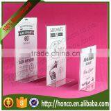 High Quality 6" Acrylic Desktop Menu Holder Stand Broucher Holder,Clear Colour thumbnail-3