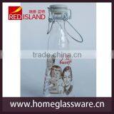 Sealed Glass Milk Bottle With the Ceramic Lid and Wire Clip thumbnail-3