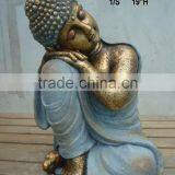 Sitting Fiberstone Buddha Staue for Wholesale thumbnail-5