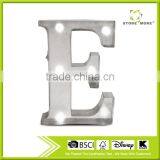 High Quality Metal LED Letter E Light With Battery Operated Wholesale thumbnail-1