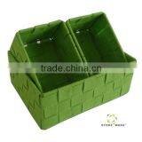 Store More Woven Felt Storage Basket thumbnail-1
