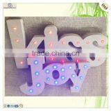 Caoxian Wedding Ceremony Letters Kiss Wooden Led Decorations Ornament thumbnail-6