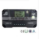 40A LCD Display Screen Dual USB Smart Solar Charge Controller PWM Solar Panel Energy Power System Controller thumbnail-2