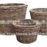 Raw Material Baskets/ 3pcs Round Indoor Flower Baskets thumbnail-1
