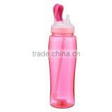 Eco-Friendly 750ml Portable BPA Free Sport Drink Cycling Hiking Outdoor Bike Gym Water Bottle With Flip Straw Space Cup thumbnail-2