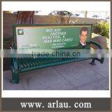 Arlau China Metal Advertising Bench Outdoor Ad. Park Bench thumbnail-2