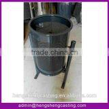 Hot Selling Stainless Steel Bin Waste Bin Big Waste Bin(HS-HL-21) thumbnail-1
