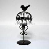 Metal Candle Holder With Bird thumbnail-1