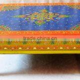 Indian Handcrafted Painted Wooden Chowki thumbnail-2
