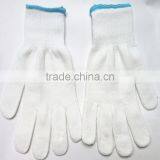 10 gauge bleached white cotton glove