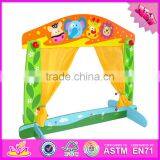 2016 New Products Tabletop Funny Wooden Puppet Stage for Kids W10D142 thumbnail-2