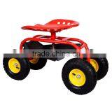 Rolling Garden Cart Work Seat,Garden Seat With Four Wheels,Heavy Duty Truck Seat thumbnail-4