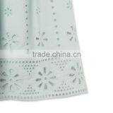 Latest Fancy Pretty Broderie Anglaise Blue Cotton Girls Top With Frilled Sleeves Kids Childerens Boutique Clothing HSd5108 thumbnail-5