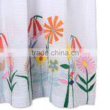 Colorful Flower Girls Embroidery White Short Sleeve Cotton Dress Childern Frock Model Hand Embroidery Designs For Baby HSD5944 thumbnail-4