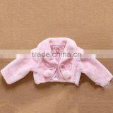 2016 Latest Girl Winter Frock Pink Cute Faux Fur Cape HSC9842 thumbnail-1
