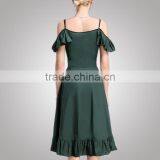 Fashion Design Classic Look Young Ladies Green Dress For Tall Women thumbnail-5