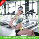 2016 Hot Sexy Woman Sport Top Fitness Running Gym Jogging Racerback Bra With Padded Underwear & Tennis Vest Crop Top thumbnail-2