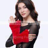 CX-A-08C Wholesale Winter Douable Face Ladies Mink Fur Winter Gloves thumbnail-1