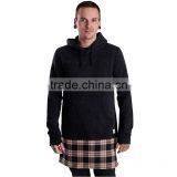Bulk Black Fashion Extra Long Thick Hoodie Tall Hoodies thumbnail-1