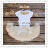 Baby Girls First Birthday Outfit Boutique Bulk Wholesale Kids Trendy Tutu Skirt/dress Clothing Set thumbnail-1