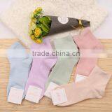 Zm40574b Women Mid-calf Length Pure Color Sock Ladies Fancy Cotton Socks thumbnail-5