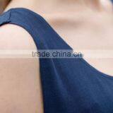 Breathable Ladies's Loose Style Dress for Summer Fashion Scoop Neck Dress Sleeveless Dress Casual Skirt thumbnail-5