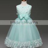 New Girls Party Dresses Summer Sleeveless Lace Muslim Wedding Dress thumbnail-2