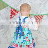 Baby Girl Christmas Dress Kids Reindeer Printed Flutter Sleeve Dress thumbnail-4