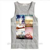Cheap High Quality Custom Sublimation Printed Mens Stringer Tank Top Wholesale thumbnail-2