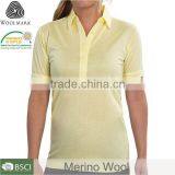 Polo Shirt Women Wool, Custom Design Women's Golf Shirt thumbnail-3