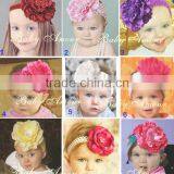 Cute Baby Headband Infants Chiffon Silk Big Flower Headband for Girls Accessories Babies Stretchy Head Band Toddlers Head Wear thumbnail-1