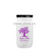 USA Made 27 oz Tritan Storage Mason Jar With Screw-On Lid - Measurements on Side of Jar and Comes With Your Logo thumbnail-4