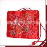 Red Antique Classic Style Jewelry Roll Gift Bags Customized JR017 thumbnail-1