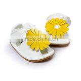 Sum Flower Cute Baby Shoes, Soft Feel High Quality PU Leather Baby Sandals thumbnail-4