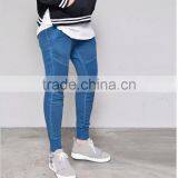 Mens Stone Wash Slim Navy Jogger-Sweatpants thumbnail-2