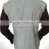 2017 New Design Men's Denim Casual Shirt With Contrast Sleeve thumbnail-4