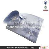 2016 100% Washed Cotton Button up Rolled Collar Long Sleeve Light Blue Oxford Shirts for Men thumbnail-1