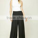 New Fashion Summer Oem Service Loose Wide Leg Ladies Chinos Trousers thumbnail-2