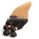 Hot New Products For 2015 Peruvian Virgin Hair, Quality 8"-30" Ombre Hair T1B/27 Straight Peruvian Human Hair Weaves thumbnail-3
