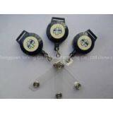 Badge Holder Type Factory Direct Cheap Plastic Suqare Retractable Name Badge Holder Yoyo Pull Reel With Alligator Clip thumbnail-3