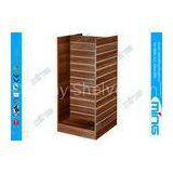 H Shape MDF Slatwall Display Shelves With 16 Square Feet for Shoes Store