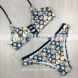 Grass Halter Printed Swimwear Bikini/yzh Fancy Bikini Swimwear/ Fancy Bikini Set Swimwear Beachwear