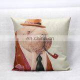 Mr Animals Cushhion Cover Linen Pillow thumbnail-4