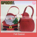 Santa Claus Figure Felt Christmas Gift Basket,christmas Gift Bag thumbnail-1