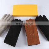 Factory Wholesale 100% Real Sheepskin Fur Gloves thumbnail-3