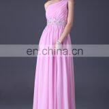 Grace Karin Latest Design One Shoulder Chiffon Ladies Long Evening Party Wear Gown CL3410-1# thumbnail-2