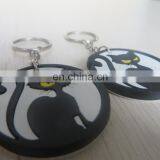 Round Double-sided 3d Embossed Pvc Keychain With Cat Logo thumbnail-5