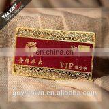 Custom Luxury Business VIP Metal Golden Card for Restaurant Promotion thumbnail-6