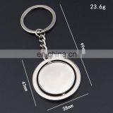 Custom Logo Turnable Blank Spinning Keychain, Promotion Keychain Custom Keyring Rotating